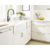 Amerock | Cabinet Pull | Matte Black | 6-5/16 inch (160 mm) Center to Center | Carrigan | 1 Pack | Drawer Pull | Drawer Handle | Cabinet Hardware(Silver Champagne)