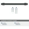 Amerock | Cabinet Pull | Matte Black | 6-5/16 inch (160 mm) Center to Center | Remington | 1 Pack | Drawer Pull | Drawer Handle | Cabinet Hardware