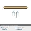 Amerock | Cabinet Pull | Matte Black | 6-5/16 inch (160 mm) Center-to-Center | Revolve | 1 Pack | Drawer Pull | Cabinet Handle | Cabinet Hardware(Champagne Bronze)