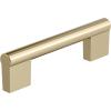 Amerock | Cabinet Pull | Matte Black | 6-5/16 inch (160 mm) Center-to-Center | Versa | 1 Pack | Drawer Pull | Cabinet Handle | Cabinet Hardware(Golden Champagne)