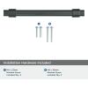 Amerock | Cabinet Pull | Matte Black | 7-9/16 inch (192 mm) Center to Center | Remington | 1 Pack | Drawer Pull | Drawer Handle | Cabinet Hardware(Matte Black)
