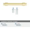 Amerock | Cabinet Pull | Matte Black | 7-9/16 inch (192 mm) Center to Center | Remington | 1 Pack | Drawer Pull | Drawer Handle | Cabinet Hardware(Matte Gold)