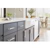 Amerock | Cabinet Pull | Matte Black | 7-9/16 inch (192 mm) Center to Center | Remington | 1 Pack | Drawer Pull | Drawer Handle | Cabinet Hardware(Polished Chrome)