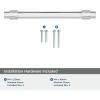 Amerock | Cabinet Pull | Matte Black | 7-9/16 inch (192 mm) Center to Center | Remington | 1 Pack | Drawer Pull | Drawer Handle | Cabinet Hardware(Polished Chrome)
