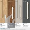 Amerock | Cabinet Pull | Matte Black | 7-9/16 inch (192 mm) Center to Center | Remington | 1 Pack | Drawer Pull | Drawer Handle | Cabinet Hardware(Polished Nickel)