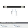 Amerock | Cabinet Pull | Matte Black/Champagne Bronze | 3-3/4 inch (96 mm) Center-to-Center | Mergence | 1 Pack | Drawer Pull | Cabinet Handle | Cabinet Hardware(Matte Black/Satin Nickel)