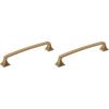 Amerock | Cabinet Pull | Polished Chrome | 3-3/4 inch (96 mm) Center-to-Center | Ville | 1 Pack | Drawer Pull | Cabinet Handle | Cabinet Hardware(Champagne Bronze)