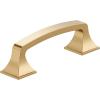 Amerock | Cabinet Pull | Polished Chrome | 3-3/4 inch (96 mm) Center-to-Center | Ville | 1 Pack | Drawer Pull | Cabinet Handle | Cabinet Hardware(Champagne Bronze)