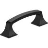 Amerock | Cabinet Pull | Polished Chrome | 3-3/4 inch (96 mm) Center-to-Center | Ville | 1 Pack | Drawer Pull | Cabinet Handle | Cabinet Hardware(Matte Black)