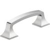 Amerock | Cabinet Pull | Polished Chrome | 3-3/4 inch (96 mm) Center-to-Center | Ville | 1 Pack | Drawer Pull | Cabinet Handle | Cabinet Hardware(Polished Chrome)