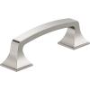 Amerock | Cabinet Pull | Polished Chrome | 3-3/4 inch (96 mm) Center-to-Center | Ville | 1 Pack | Drawer Pull | Cabinet Handle | Cabinet Hardware(Satin Nickel)