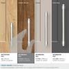 Amerock | Cabinet Pull | Polished Chrome | 5-1/16 inch (128 mm) Center-to-Center | Destine | 1 Pack | Drawer Pull | Cabinet Handle | Cabinet Hardware(Polished Nickel)