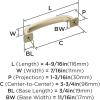 Amerock | Cabinet Pull | Polished Chrome | 5-1/16 inch (128 mm) Center-to-Center | Surpass | 1 Pack | Drawer Pull | Cabinet Handle | Cabinet Hardware(Golden Champagne)