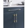 Amerock | Cabinet Pull | Polished Chrome/Black Chrome | 10-1/16 inch (256 mm) Center to Center | Urbanite | 1 Pack | Drawer Pull | Drawer Handle | Cabinet Hardware(Brushed Gold/Black Chrome)