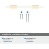 Amerock | Cabinet Pull | Polished Chrome/Black Chrome | 10-1/16 inch (256 mm) Center to Center | Urbanite | 1 Pack | Drawer Pull | Drawer Handle | Cabinet Hardware(Champagne Bronze/White)