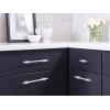 Amerock | Cabinet Pull | Polished Chrome/Black Chrome | 10-1/16 inch (256 mm) Center to Center | Urbanite | 1 Pack | Drawer Pull | Drawer Handle | Cabinet Hardware(Polished Chrome/Satin Nickel)