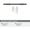 Amerock | Cabinet Pull | Polished Chrome/Black Chrome | 10-1/16 inch (256 mm) Center to Center | Urbanite | 1 Pack | Drawer Pull | Drawer Handle | Cabinet Hardware(Champagne Bronze/Matte Black)