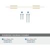 Amerock | Cabinet Pull | Polished Chrome/Black Chrome | 10-1/16 inch (256 mm) Center to Center | Urbanite | 1 Pack | Drawer Pull | Drawer Handle | Cabinet Hardware(Golden Champagne/White)