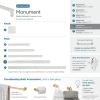 Amerock | Cabinet Pull | Polished Nickel | 6-5/16 inch (160 mm) Center to Center | Monument | 1 Pack | Drawer Pull | Drawer Handle | Cabinet Hardware