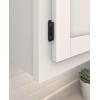 Amerock | Double Demountable Cabinet Hinge | 3/8 inch (10 mm) Inset Hinge | Satin Nickel | 2 Pack | Self-Closing Hinge | Cabinet Door Hinge(Matte Black)
