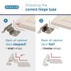 Amerock | Face Frame Cabinet Hinge | Variable Overlay 𝐇inge | Oil Rubbed Bronze | 2 Pack | Self-Closing 𝖧inge | Face Mount Ｈinge | Cabinet Door ᕼinge