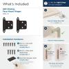 Amerock | Face Frame Cabinet Hinge | Variable Overlay 𝐇inge | Oil Rubbed Bronze | 2 Pack | Self-Closing 𝖧inge | Face Mount Ｈinge | Cabinet Door ᕼinge