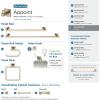 Amerock | Golden Champagne | Appoint | Towel Bar | 24 inch (610 mm) | 3 Piece | Bathroom Accessories Set