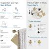 Amerock | Golden Champagne | Blackrock | Towel Bar | 24 inch (610 mm) | 3 Piece | Bathroom Accessories Set