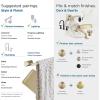 Amerock | Golden Champagne | Highland Ridge | Towel Bar | 24 inch (610 mm) | 4 Piece | Bathroom Accessories Set