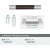 Amerock | Kitchen Cabinet Pull | Golden Champagne | 6-5/16 in (160 mm) Center-to-Center | Bronx | 1 Pack | Furniture Hardware | Cabinet Handle | Bathroom Drawer Pull(Satin Nickel/Oil-Rubbed Bronze)