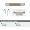 Amerock | Kitchen Cabinet Pull | Golden Champagne | 6-5/16 in (160 mm) Center-to-Center | Bronx | 1 Pack | Furniture Hardware | Cabinet Handle | Bathroom Drawer Pull(Polished Nickel/Golden Champagne)