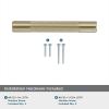 Amerock | Kitchen Cabinet Pull | Golden Champagne | 6-5/16 in (160 mm) Center-to-Center | Bronx | 1 Pack | Furniture Hardware | Cabinet Handle | Bathroom Drawer Pull(Golden Champagne)