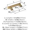 Amerock | Kitchen Cabinet Pull | Golden Champagne | 6-5/16 in (160 mm) Center-to-Center | Bronx | 1 Pack | Furniture Hardware | Cabinet Handle | Bathroom Drawer Pull(Champagne Bronze)