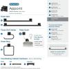 Amerock | Matte Black | Appoint | Towel Bar | 18 inch (457 mm) | 4 Piece | Bathroom Accessories Set
