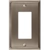 Amerock | Wall Plate | Black Bronze | 1 Toggle Switch Plate Cover | Mulholland | 1 Pack | Light Switch Cover(Satin Nickel)