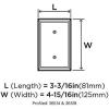 Amerock | Wall Plate | Golden Champagne | 2 Rocker Switch Plate Cover | Mulholland | 1 Pack | Decora Wall Plate | Light Switch Cover(Black Bronze)