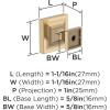 Amerock 10BX37024CZ | Champagne Bronze Cabinet Knob | 1-1/16 inch (27mm) Length | 10 Pack | Pedestal | Furniture Hardware(Champagne Bronze)