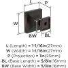 Amerock 10BX37024CZ | Champagne Bronze Cabinet Knob | 1-1/16 inch (27mm) Length | 10 Pack | Pedestal | Furniture Hardware(Oil Rubbed Bronze)