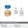 Amerock 10BX37025MB | Matte Black Cabinet Knob | 1-3/16 inch (30mm) Diameter | 10 Pack | Loop | Furniture Hardware(Champagne Bronze)