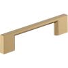 Amerock 10BX37132MB | Matte Black Cabinet Pull | 5-1/16 inch (128mm) Center-to-Center | 10 Pack | Cityscape | Furniture Hardware(Champagne Bronze)