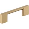 Amerock 10BX37132MB | Matte Black Cabinet Pull | 5-1/16 inch (128mm) Center-to-Center | 10 Pack | Cityscape | Furniture Hardware(Champagne Bronze)
