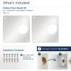 Amerock 2 Pack Cabinet Hinge Repair Plates, Steel Reinforcement Plate with Screws
