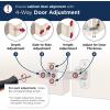 Amerock 2 Pack Full Overlay 165 Degree Lazy Susan Bi-Fold Door Self-Closing Concealed Hinge for Frameless Cabinet(135 Degree)