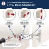 Amerock 2 Pack Full Overlay 165 Degree Lazy Susan Bi-Fold Door Self-Closing Concealed Hinge for Frameless Cabinet(165 Degree Face Frame)