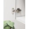 Amerock 2 Pack Full Overlay Self-Closing Euro Concealed Hinge for Frameless Cabinet, 105-degree Opening Angle with 3-Way adjustability(Full Overlay Frameless)