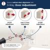 Amerock 2 Pack Full Overlay Self-Closing Euro Concealed Hinge for Frameless Cabinet, 105-degree Opening Angle with 3-Way adjustability(Full Overlay Frameless)