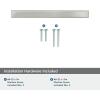 Amerock 2000838 Monument 5-1/16 in (128 mm) Center-to-Center Satin Nickel Cabinet Pull