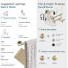 Amerock BH26541BBZ | Golden Champagne Towel Ring | 6-7/16 in (164 mm) Length Towel Holder | Arrondi | Hand Towel Holder for Bathroom Wall | Small Kitchen | Bath Accessories