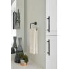 Amerock BH26541MB | Matte Black Towel Bar | 6-7/16 in (164 mm) Length Towel Holder | Arrondi | Hand Towel Holder for Bathroom Wall | Small Kitchen | Bath Accessories