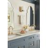 Amerock BH26546MB | Matte Black Towel Bar | 9 in (229 mm) Towel Rack | Arrondi | Bathroom Towel Holder | Bathroom Hardware | Bath Accessories(Golden Champagne)